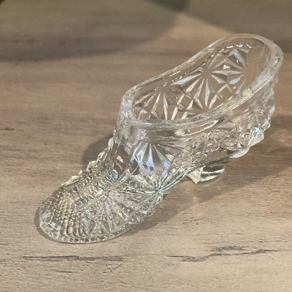 Duncan Glass Other - Vintage 1887 Duncan Daisy & Square Miniature Glass Shoe Slipper